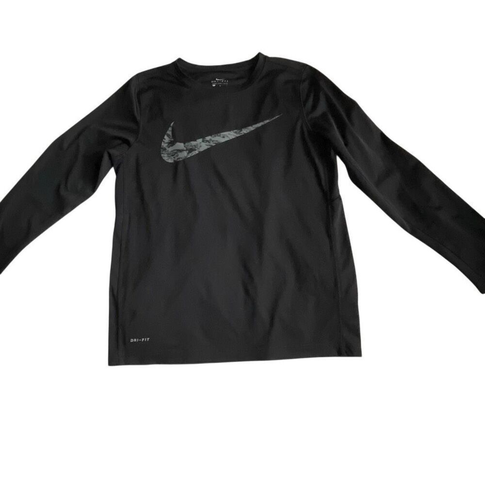 EUC Nike Black Dri-Fit Long Sleeve Tee - Large
